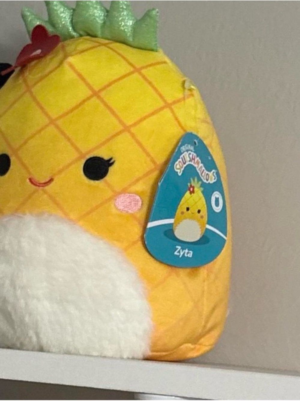 Squishmallows Zyta Pineapple Plush - Yellow & Green